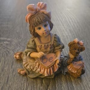 Boyds Bears Pink and Gray Figurine